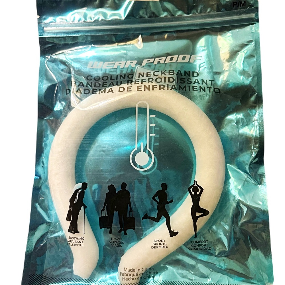 🆕 Wear Proof - White Cooling Neckband